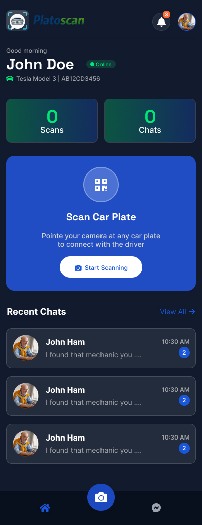 platochat dashboard pic